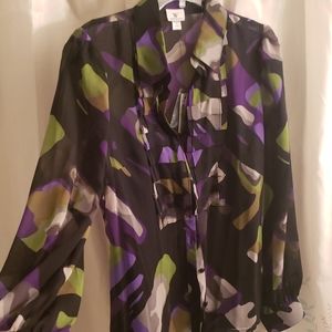 NWT Worthington Blouse w Cami -  size L